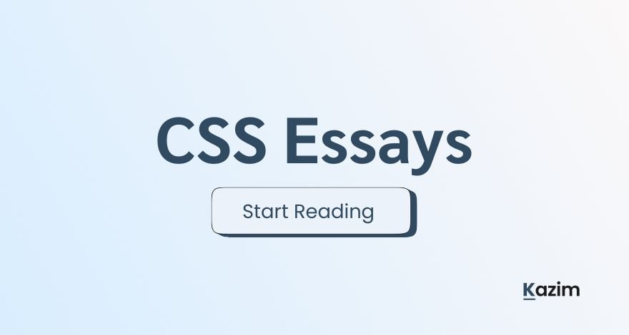 CSS Essays